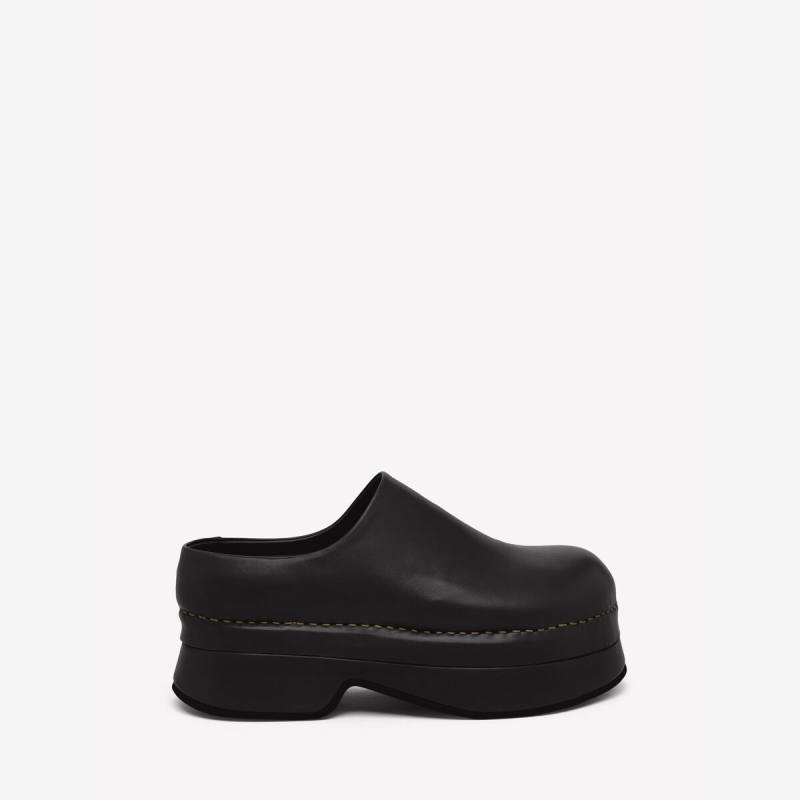 Alexander McQueen Women's Brown Stone Clog - 5 (Calf Leather)